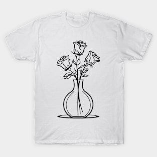 Rose in a vase T-Shirt